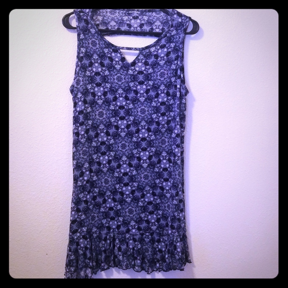 Blue loose dress